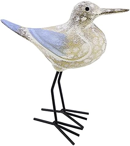 The Bridge Collection Shabby Chic Wooden Shorebird Figurine