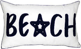 Decopow Decorative Embroidered Beach Throw Pillow
