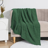 PHF 100% Cotton Waffle Weave Throw Blanket