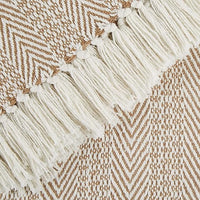DII Herringbone Striped Collection Cotton Throw Blanket, 50x60
