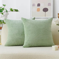 Home Brilliant Decor Throw Pillow Cushion 20 x 20 Inch, Sage Green