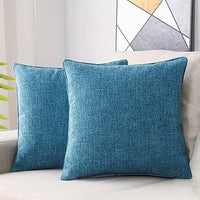 Hpuk Throw Pillow Linen Decorative Square Pillow 18x18"