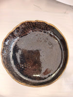 8" Oil Spot Dish  By Rani Varde