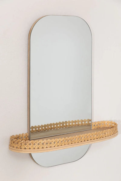 Tegri Wall Mirror With Shelve