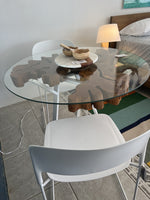 Carapanouba Round Table With Glass