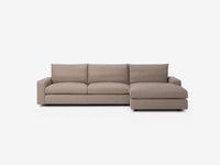Cello Plush 2-Piece Sectional Sofa With Full Arm Chaise