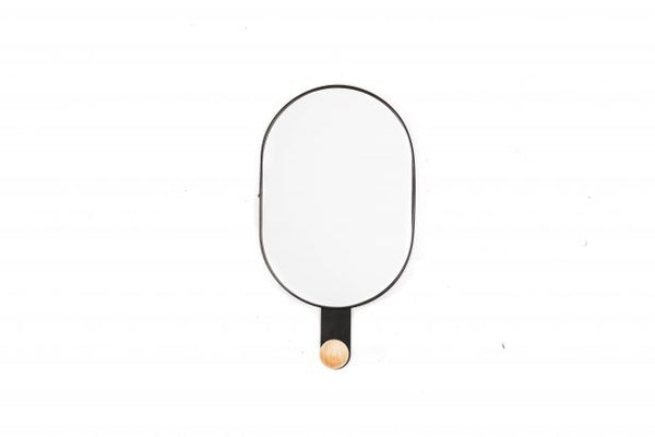 HV Oval Metal Mirror With Hooks