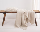 Linen Blanket, Linen Throw Blanket, Bedspread