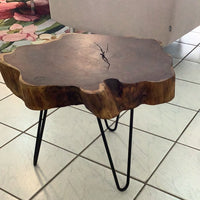 Aruban Kwihi Wood Side Table