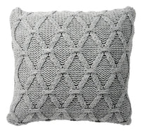 Lucey Geometrical Knit Cable Chunky Throw Pillow