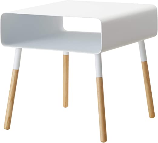 Plain Side Table With Storage Shelf