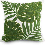 Decorative Throw Pillow 18 x 18 Inches Tropical Leaves Plant